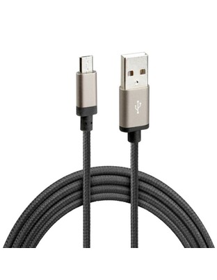 ΚΑΛΩΔΙΟ ΦΟΡΤΙΣΗΣ ΚΑΙ ΣΥΓΧΡΟΝΙΣΜΟΥ MICRO USB SUPER RESISTANT 100cm ΜΑΥΡΟ