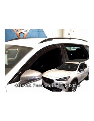 ΑΝΕΜΟΘΡΑΥΣΤΕΣ ΓΙΑ MERCEDES EQC N293 5D 2019+ / CUPRA FORMENTOR 5D 2020+ ΑΥΤΟΚΙΝΗΤΟΥ ΑΠΟ ΕΥΚΑΜΠΤΟ ΦΙΜΕ ΠΛΑΣΤΙΚΟ HEKO - 2 ΤΕΜ.