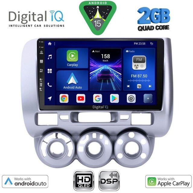 DIGITAL IQ BXC 3210_CPAA A/C (9inc) MULTIMEDIA TABLET for HONDA JAZZ mod. 2002-2008