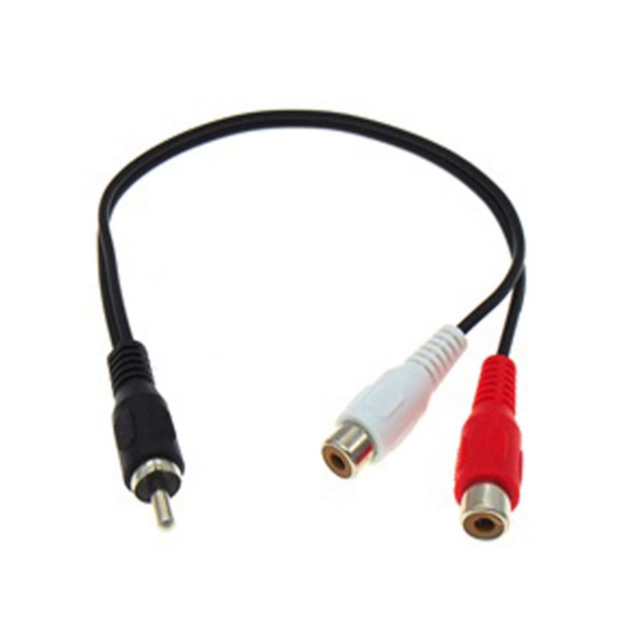 ΚΑΛΩΔΙΟ ΗΧΟΥ 1 RCA MALE ΣΕ 2 RCA FEMALE 8212