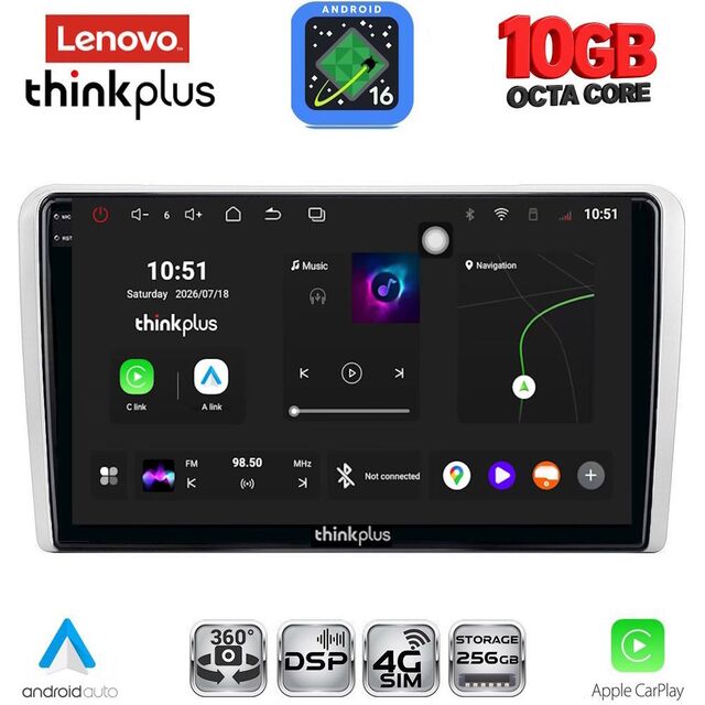 LENOVO LTM 11481SL_CPA (9inc) MULTIMEDIA TABLET for OPEL ALL mod. 2004-2014 (SILVER)