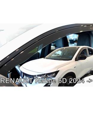 ΑΝΕΜΟΘΡΑΥΣΤΕΣ ΓΙΑ RENAULT RAFALE 5D 2024+ ΖΕΥΓΑΡΙ ΑΠΟ ΕΥΚΑΜΠΤΟ ΦΙΜΕ ΠΛΑΣΤΙΚΟ HEKO - 2 ΤΕΜ