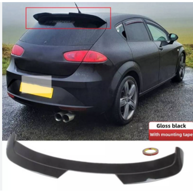 Αεροτομή οροφής μαύρη γυαλιστερή - Seat Leon 2009-2012