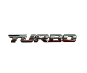 Μεταλλικό αυτοκόλλητο χρωμίου - TURBO