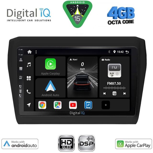 DIGITAL IQ BXF 16686_CPAA (9inc) MULTIMEDIA TABLET for SUZUKI SWIFT mod. 2017-2023