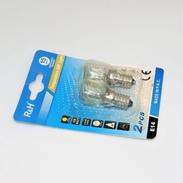 ΛΑΜΠΑ ΦΟΥΡΝΟΥ DIMMER 300°C 2τμχ E14 15W 3500K LI-LA-6543