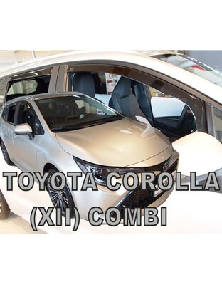 ΑΝΕΜΟΘΡΑΥΣΤΕΣ ΓΙΑ TOYOTA COROLLA XII 5D WAGON 2018+ ΣΕΤ ΑΥΤΟΚΙΝΗΤΟΥ ΑΠΟ ΕΥΚΑΜΠΤΟ ΦΙΜΕ ΠΛΑΣΤΙΚΟ HEKO - 4 ΤΕΜ.