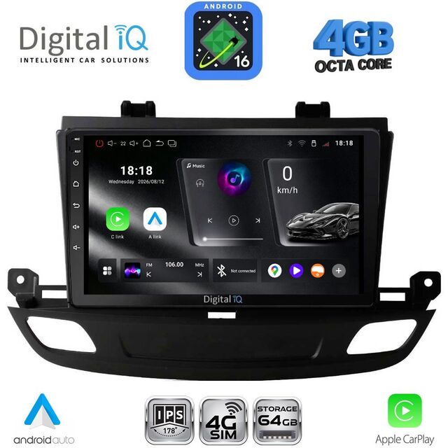 DIGITAL IQ RTG 6493_CPA (9inc) MULTIMEDIA TABLET for OPEL INSIGNIA mod. 2018-2024