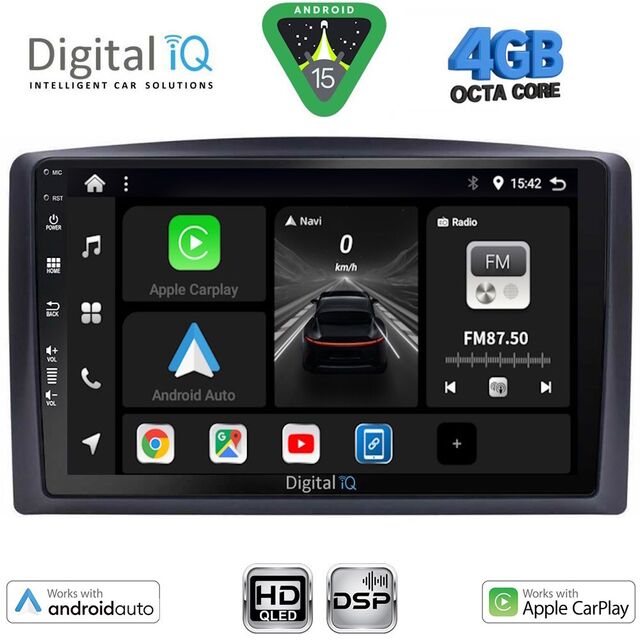 DIGITAL IQ BXF 17421_CPAA (10inc) MULTIMEDIA TABLET for MERCEDES VITO – VIANO (W447) mod. 2015-2024