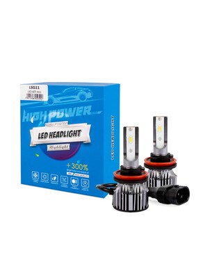 H11  12>24V 6.500K 5.000lm 50W CSP1860 LED LSG SERIES +300% KIT M-TECH - 2 ΤΕΜ.
