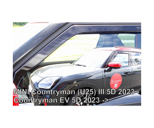 ΑΝΕΜΟΘΡΑΥΣΤΕΣ ΓΙΑ MINI COUNTRYMAN U25 5D 2023+ / COUNTRYMAN EV 5D 2023+ - ΖΕΥΓΑΡΙ ΑΥΤΟΚΙΝΗΤΟΥ ΑΠΟ ΕΥΚΑΜΠΤΟ ΦΙΜΕ ΠΛΑΣΤΙΚΟ HEKO - 2 ΤΕΜ.
