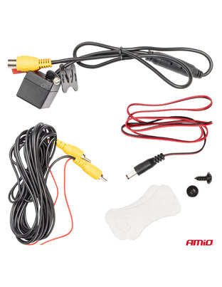 Amio - ΚΑΜΕΡΑ ΟΠΙΣΘΟΠΟΡΕΙΑΣ 12V LED ME NYΧΤΕΡΙΝΗ ΛΗΨΗ ΚΑΙ ΤΕΤΡΑΓΩΝΗ ΡΥΘΜΙΣΗ ΚΛΙΣΗΣ HD-315 - 1 TEM. (03529/AM)