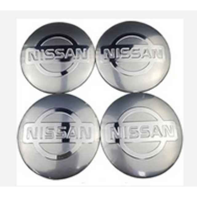Αυτοκόλλητα για κέντρο ζάντας ασημί - Nissan