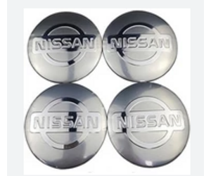 Αυτοκόλλητα για κέντρο ζάντας ασημί - Nissan
