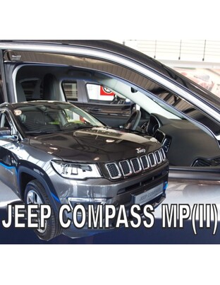 ΑΝΕΜΟΘΡΑΥΣΤΕΣ ΓΙΑ JEEP COMPASS MP II 5D 2017+ ΖΕΥΓΑΡΙ ΑΠΟ ΕΥΚΑΜΠΤΟ ΦΙΜΕ ΠΛΑΣΤΙΚΟ HEKO - 2 ΤΕΜ.