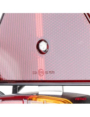 Amio – Φανάρια Τρέιλερ Μαγνητικά 12V με 7-PIN ISO & Ανακλαστικά Τρίγωνα για Ασφαλή Σήμανση & Ορατότητα – 2 Τεμ. (02095/AM)