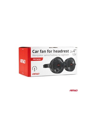 Amio - ΑΝΕΜΙΣΤΗΡΑΣ ΔΙΠΛΟΣ 12V 2χ4''(10,8cm) ΜΕ ΦΙΣ ΑΝΑΠΤΗΡΑ 2 ΤΑΧΥΤΗΤΩΝ & ΣΤΗΡΙΞΗ ΣΤΟ ΠΡΟΣΚΕΦΑΛΟ - 1 TEM. (03008/AM)