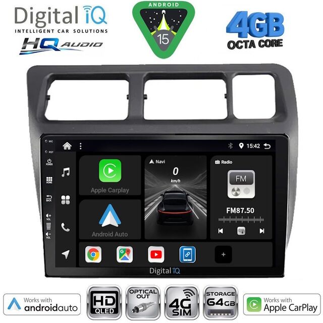 DIGITAL IQ BXK 19710_CPAA (9inc) MULTIMEDIA TABLET for TOYOTA COROLLA mod. 1992-1997