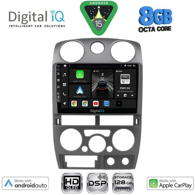 DIGITAL IQ BXF 7254GR_CPAA (9inc) MULTIMEDIA TABLET for ISUZU D-MAX mod. 2008-2012 (GREY)