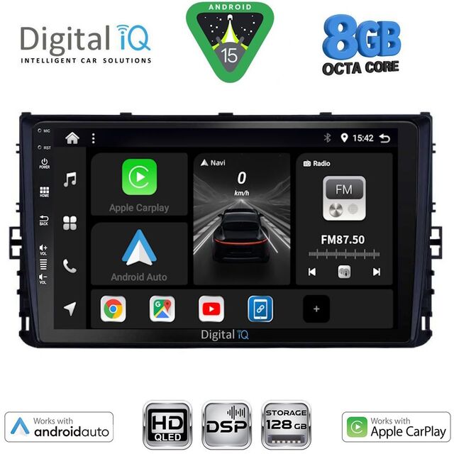 DIGITAL IQ BXF 18758_CPAA (9inc) MULTIMEDIA TABLET for VW POLO – TROC – TCROSS - TAIGO mod. 2017-2026