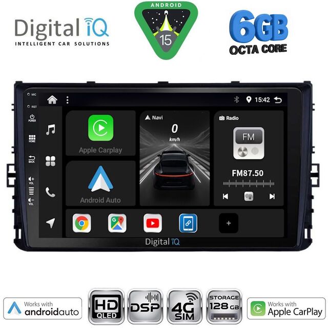 DIGITAL IQ BXF 17758_CPAA (9inc) MULTIMEDIA TABLET for VW POLO – TROC – TCROSS - TAIGO mod. 2017-2026