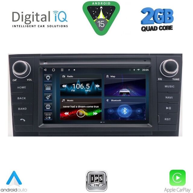 DIGITAL IQ BLD 209BL_CPA (7" DECK) MULTIMEDIA OEM for TOYOTA AVENSIS (T27) mod. 2009-2016 (BLACK)