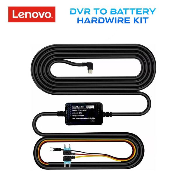 LENOVO JY01 (DASH CAM to BATTERY SMART BOX with micro usb for V7 AHD – V7 PLUS for 24H recording)