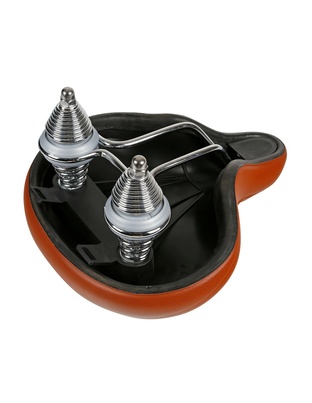 Σέλα ποδηλάτου με διπλά ελατήρια (260x255mm/1020gr) καφέ Relax City S-14 Selle/Saddles Specialist
