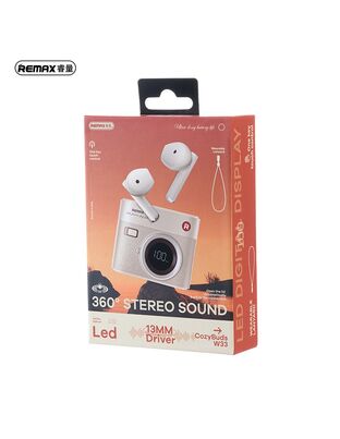 REMAX COZYBUDS W33 (BROWN) TRUE WIRELESS EARBUDS