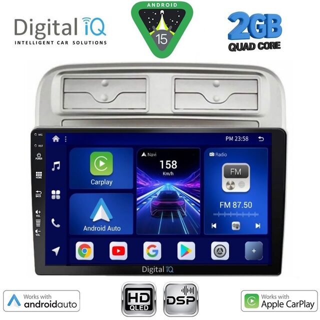 DIGITAL IQ BXC 3128_CPAA (9inc) MULTIMEDIA TABLET for FIAT GRANDE PUNTO mod. 2005-2012