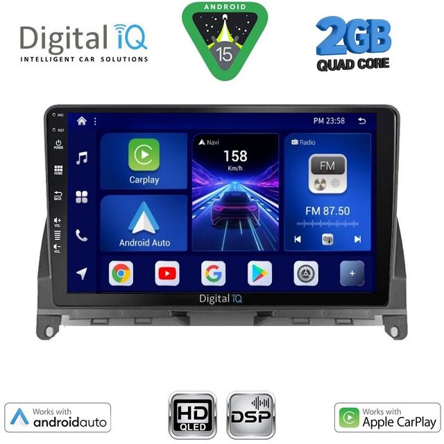 DIGITAL IQ BXC 3405_CPAA (9inc) MULTIMEDIA TABLET for MERCEDES C (W204) mod. 2007-2011