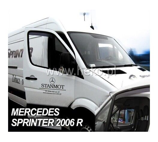 ΑΝΕΜΟΘΡΑΥΣΤΕΣ ΓΙΑ MERCEDES SPRINTER W906 2006-2018 (ΚΟΝΤΟ) ΖΕΥΓΑΡΙ ΑΠΟ ΕΥΚΑΜΠΤΟ ΦΙΜΕ ΠΛΑΣΤΙΚΟ HEKO - 2 ΤΕΜ.