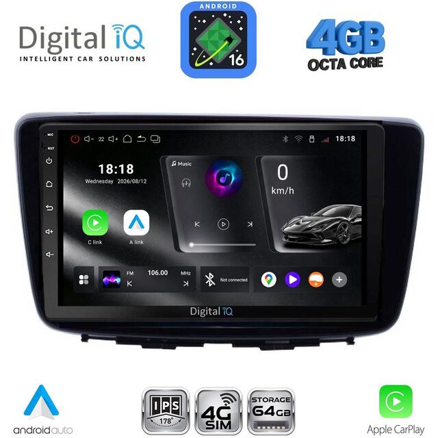 DIGITAL IQ RTG 6672_CPA (9inc) MULTIMEDIA TABLET for SUZUKI BALENO mod. 2016-2022