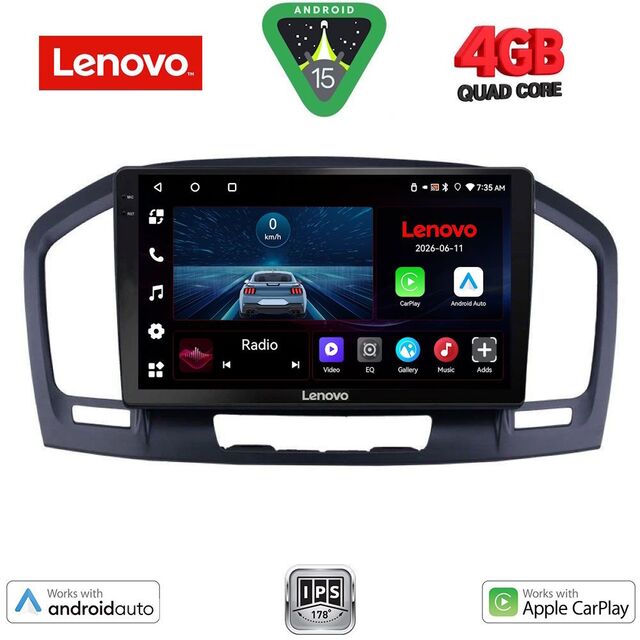 LENOVO LVE 8491BR_CPAA (9inc) MULTIMEDIA TABLET for OPEL INSIGNIA  mod. 2008-2013 (BROWN)