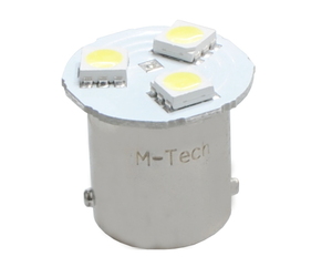 R5W/R10W 12V BA15s LED 3xSMD5050 ΛΕΥΚΟ (ΜΟΝΟΠΟΛΙΚΟ) 1ΤΕΜ.