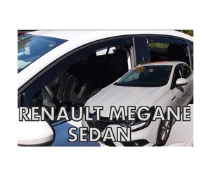 ΑΝΕΜΟΘΡΑΥΣΤΕΣ ΓΙΑ RENAULT MEGANE IV GRAND COUPE 4D SEDAN 2017+ ΣΕΤ ΑΥΤΟΚΙΝΗΤΟΥ ΑΠΟ ΕΥΚΑΜΠΤΟ ΦΙΜΕ ΠΛΑΣΤΙΚΟ HEKO - 4 ΤΕΜ.