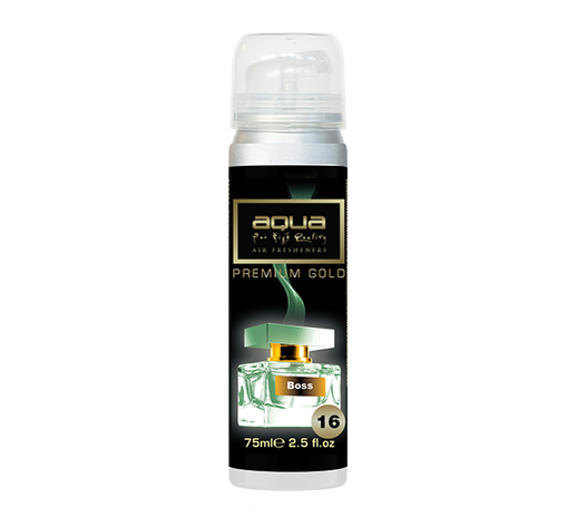 Aqua - ΑΡΩΜΑΤΙΚΟ ΑΥΤΟΚΙΝΗΤΟΥ ΣΕ ΣΠΡΕΙ (SPRAY) ΜΕ ΑΡΩΜΑ BOSS PREMIUM GOLD SERIES 75ml AQUA - 1 TEM. (10-891/AQ)
