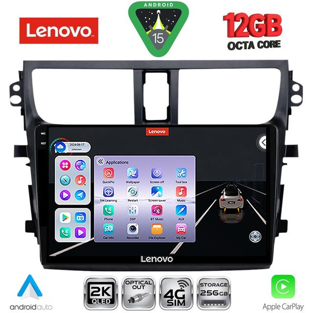 LENOVO SSZ 12674_CPA (9inc) MULTIMEDIA TABLET for SUZUKI CELERIO mod. 2015-2021