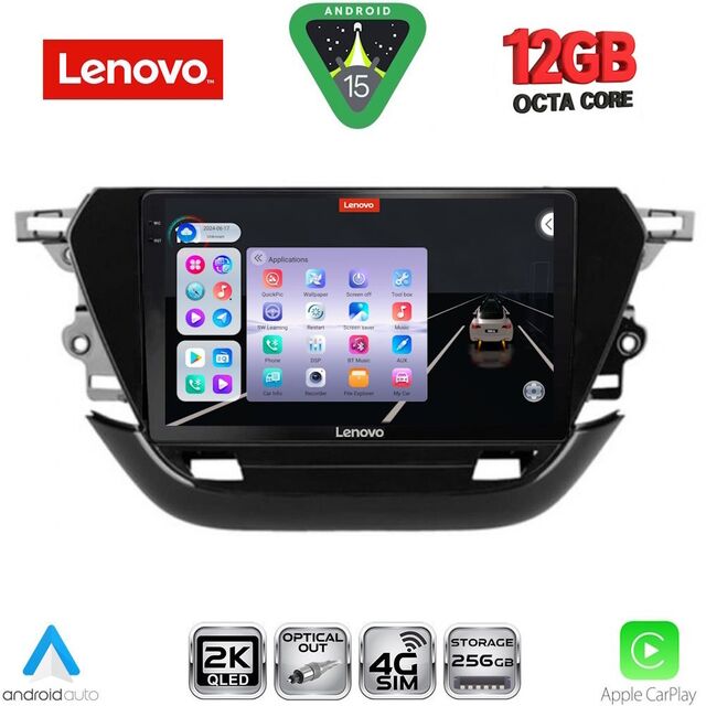 LENOVO SSZ 12487_CPA (9inc) MULTIMEDIA TABLET for OPEL CORSA F mod. 2019-2024