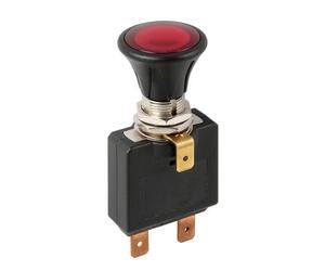 ΔΙΑΚΟΠΤΗΣ PUSH-PULL 14,2mm 12/24V 50A ΜΕ ΚΟΚΚΙΝΟ LED