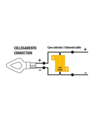 ΑΝΤΙΣΤΑΣΕΙΣ MOTO 12V 6 OHM 25W (CANCELLER) ΤΑΧΕΙΑΣ ΑΠΕΛΕΥΘΕΡΩΣΗΣ 2ΤΕΜ.