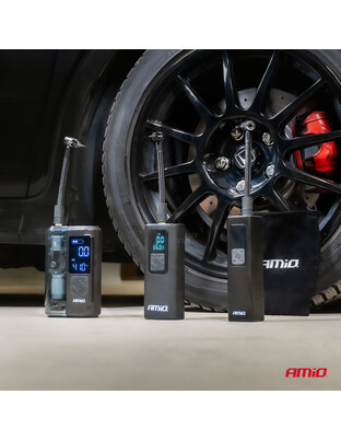 Amio - ΚΟΜΠΡΕΣΕΡ ΑΕΡΑ 12V 10BAR 150PSI 20L/MIN 100W ΜΕ ΨΗΦΙΑΚΗ ΟΘΟΝΗ & ΦΑΚΟ LED 1ΤΕΜ. (04376/AM)