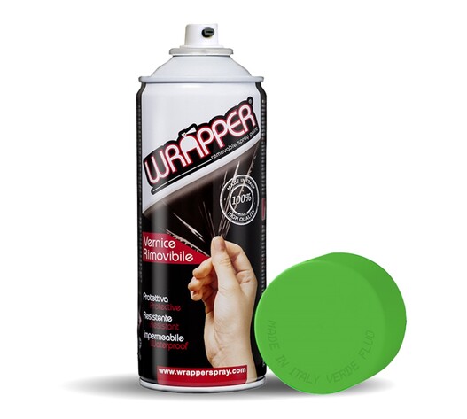 ΠΡΟΣΤΑΤΕΥΤΙΚΟ ΦΙΛΜ ΣΕ ΣΠΡΕΙ WRAPPER NEON GREEN 400 ml (ΠΡΑΣΙΝΟ ΦΩΣΦΟΡΙΖΕ ΧΡΩΜΑ)