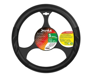 Lampa Κάλυμμα Τιμονιού Αυτοκινήτου Suzuka 35-37εκ. Άοσμο Ελαστικό Ultra soft Skeentex με αεριζόμενες λαβές Μαύρο 1-τεμ. (L3293.0)