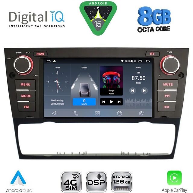 DIGITAL IQ BLM 795_CPA (7" DECK) MULTIMEDIA OEM for BMW S.3 (E90-91-92-93) mod. 2005-2012