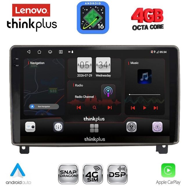 LENOVO LTG 7517_CPA (9inc) MULTIMEDIA TABLET for PEUGEOT 407 mod. 2004-2011