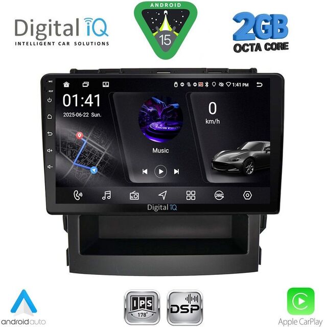 DIGITAL IQ RSF 4664_CPA (9inc) MULTIMEDIA TABLET for SUBARU FORESTER - IMPREZA mod. 2019-2024