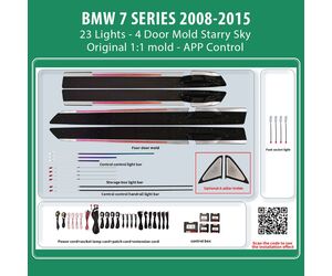 DIQ AMBIENT BMW S.7 BM14Y (Digital iQ Ambient Light for BMW Series 7 (F01 - F02) mod. 2008-2015 with 23 Lights, Starry Sky)