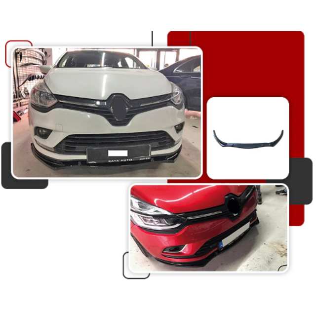 Lip spoiler πλαστικό μαύρο γυαλιστερό - Renault Clio 4