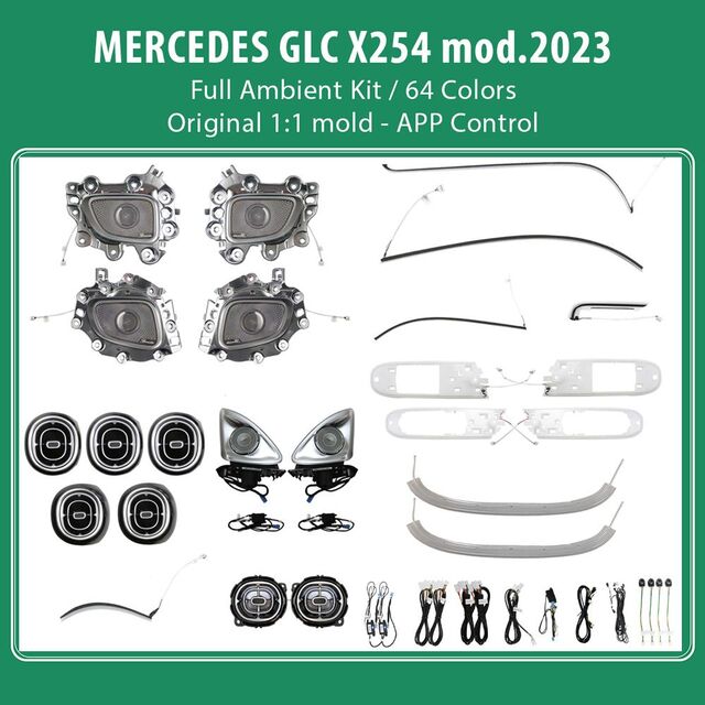 DIQ AMBIENT 8173 BJE6 - BENZ GLC (X254) (Digital iQ Ambient Light for Mercedes GLC (X254)  mod. 2023+ FULLKIT )
